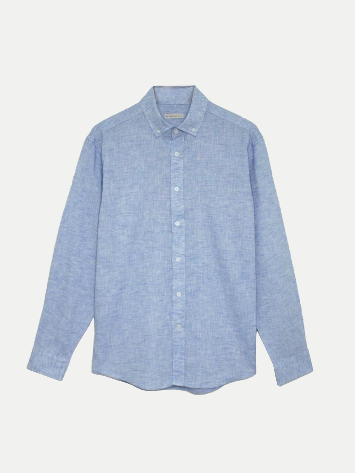 Blue Light Linen Look Shirt for Men | 98 Coast Av.